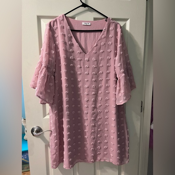 Amazon Polka Dot Pink Dress - Picture 1 of 1